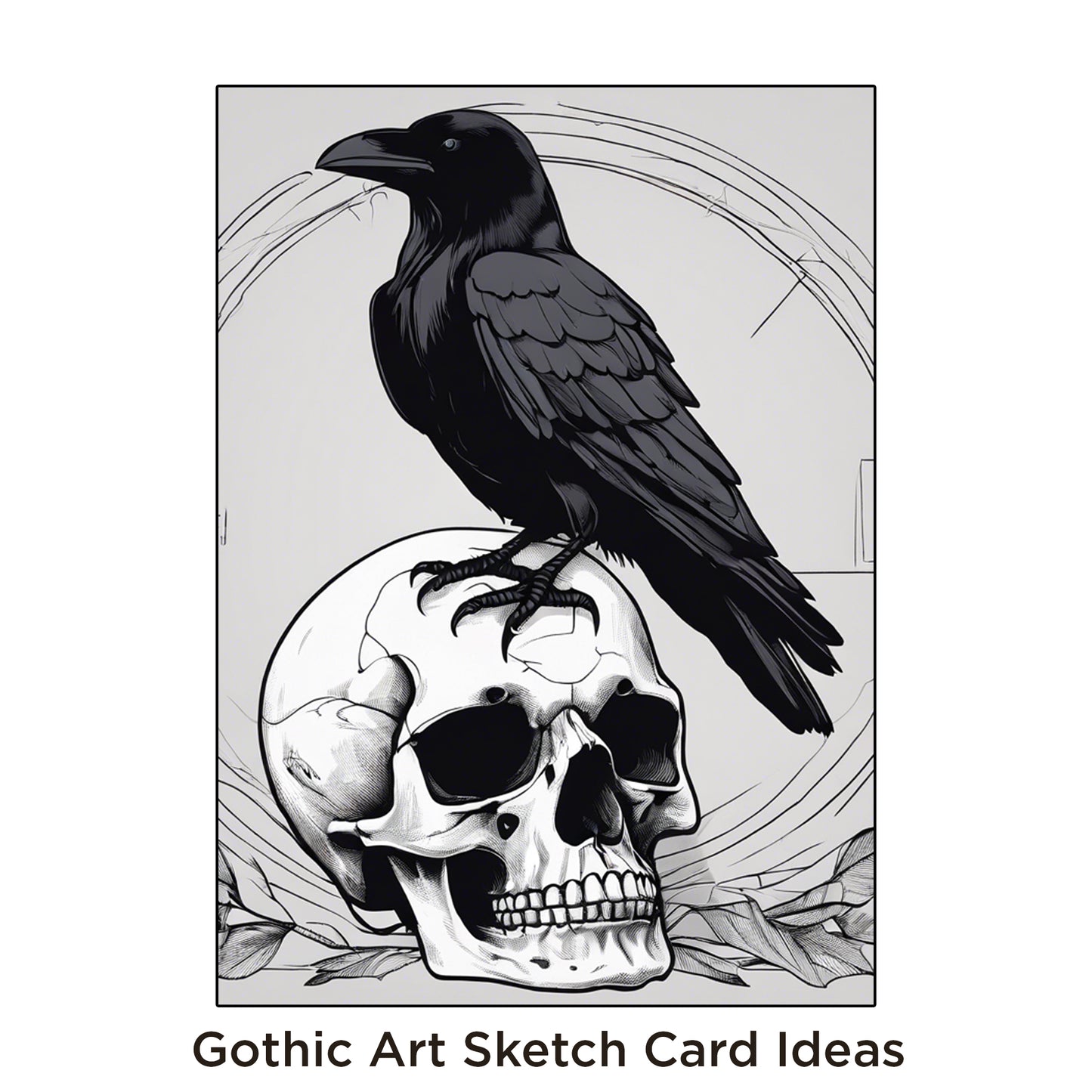 Comic Artist Sketch Cards - Gothic Sketch Blank Art Trading Cards - 2.5"x 3.5" - 32pt - 20 Packs - 100 Sketch Cards