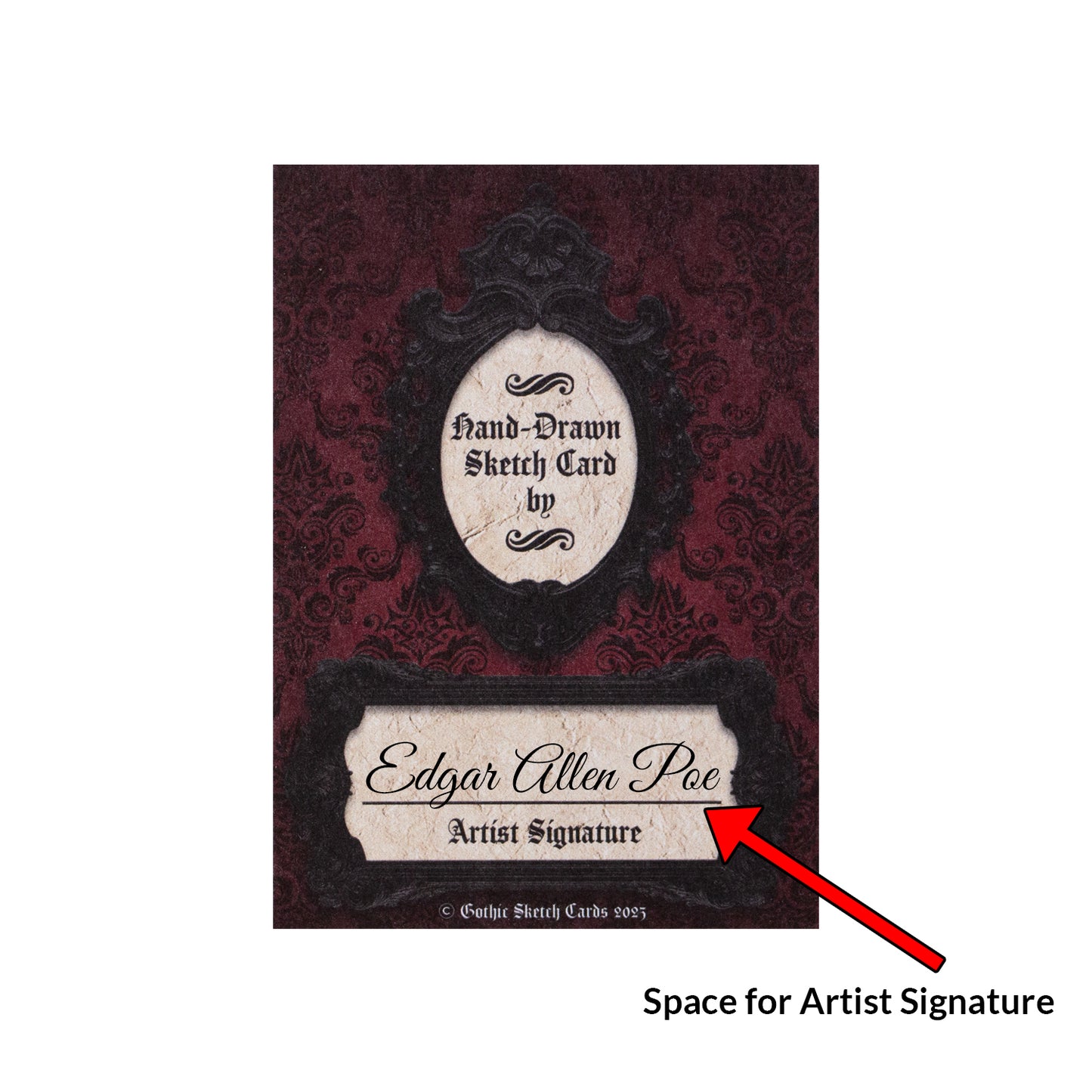 Comic Artist Sketch Cards - Gothic Sketch Blank Art Trading Cards - 2.5"x 3.5" - 32pt - 20 Packs - 100 Sketch Cards
