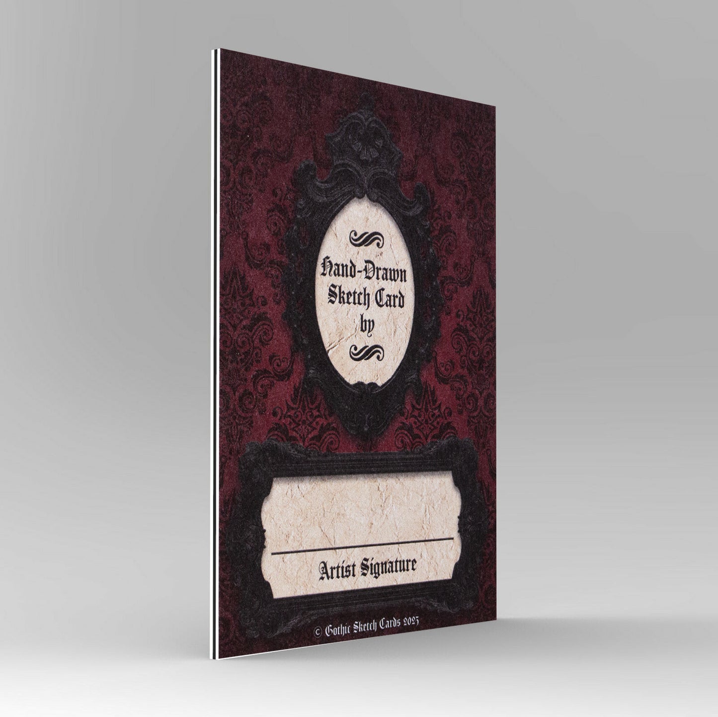 Comic Artist Sketch Cards - Gothic Sketch Blank Art Trading Cards - 2.5"x 3.5" - 32pt - 20 Packs - 100 Sketch Cards