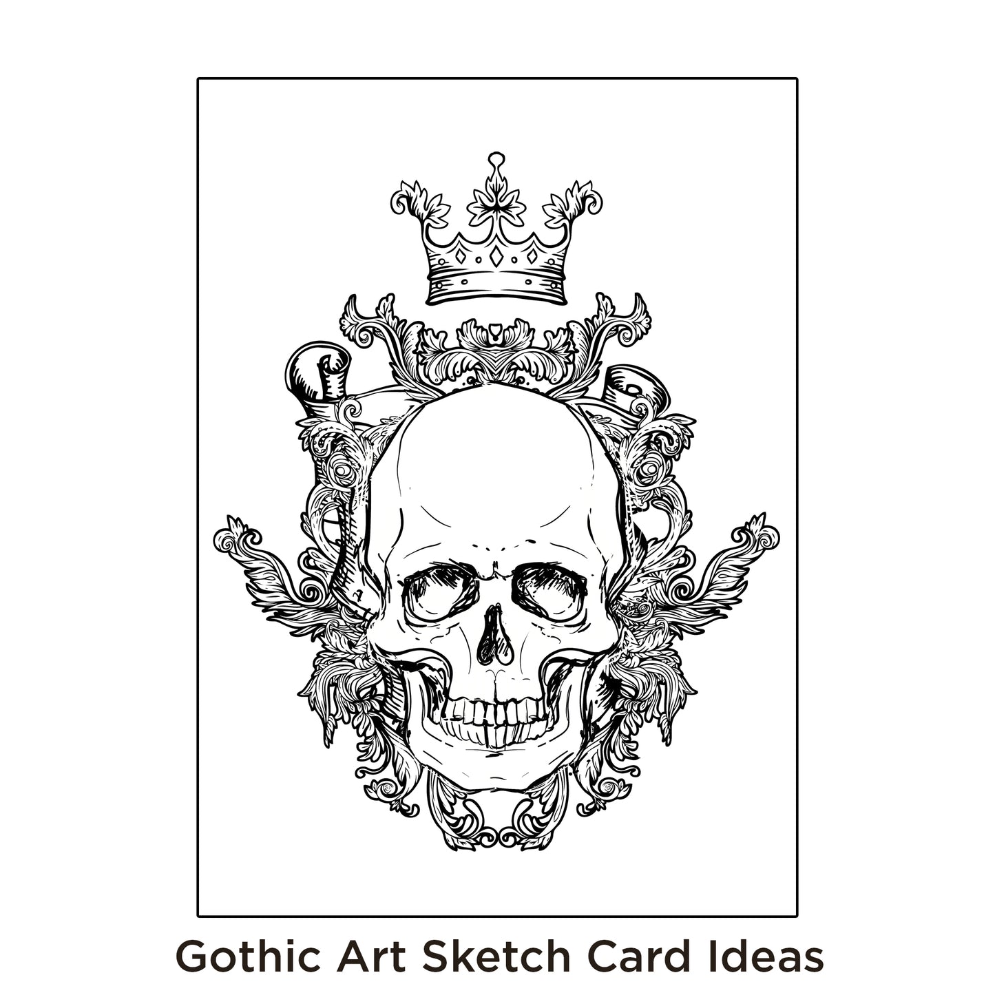 Comic Artist Sketch Cards - Gothic Sketch Blank Art Trading Cards - 2.5"x 3.5" - 32pt - 20 Packs - 100 Sketch Cards