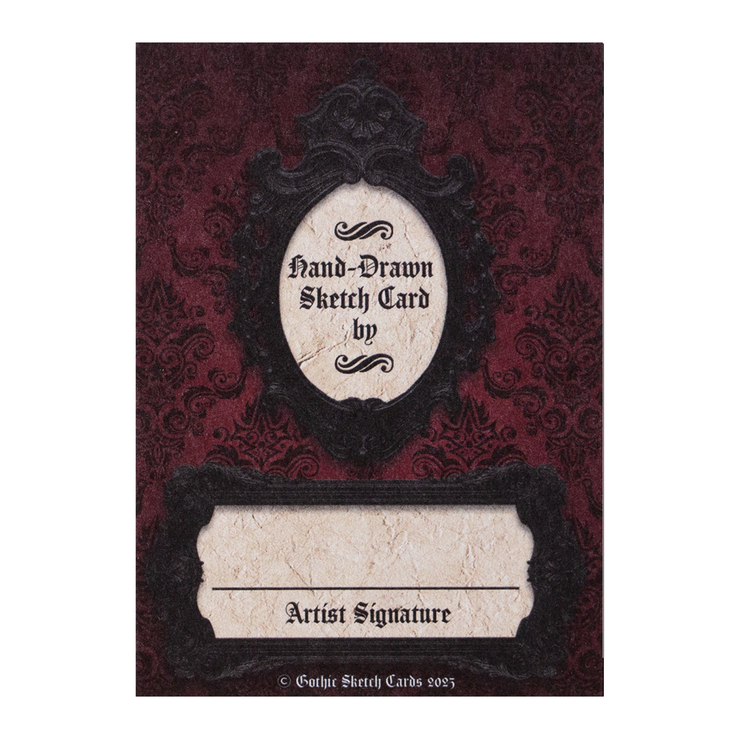 Comic Artist Sketch Cards - Gothic Sketch Blank Art Trading Cards - 2.5"x 3.5" - 32pt - 20 Packs - 100 Sketch Cards