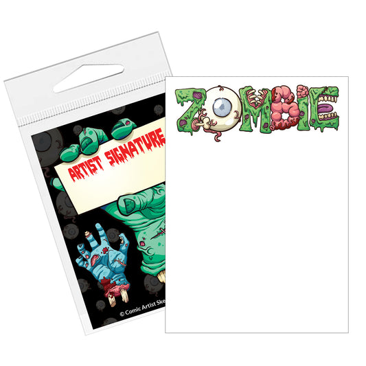 Comic Artist Sketch Cards - Zombie Sketch Cards - Blank Art Trading Cards - 2.5"x 3.5" - 32pt - 5 Sketch Cards