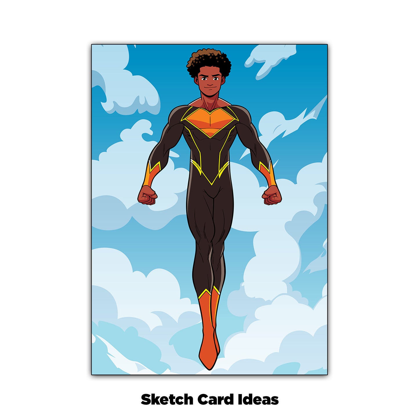 Comic Artist Sketch Cards - Blank Art Trading Cards - 2.5"x 3.5" - 32pt Thick - 1 Pack - 5 Cards
